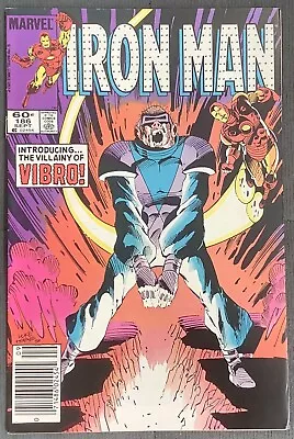 Buy Iron Man #186 Newsstand (1984, Marvel) 1st Appearance Of Vibro. VF/NM • 9.53£