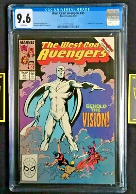 Buy West Coast Avengers #45 1st White Vision! Wandavision Disney+ CGC 9.6 3737271006 • 188£