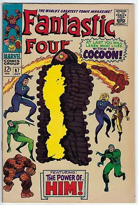 Buy Fantastic Four 67 (1967) F/VF 7.0 Kirby/Sinnott-c/a 1st Him (Adam Warlock) • 157.74£