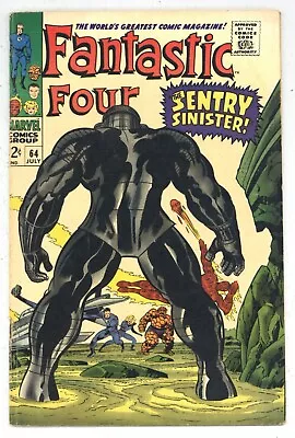 Buy Fantastic Four 64 VGF Kirby 1st KREE SENTRY 459! Crystal 1967 Marvel Comics R087 • 31.62£