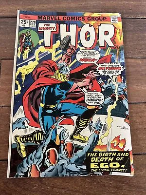 Buy Marvel Comics The Mighty Thor #228 (Oct/1974) Origin Of Ego The Living Planet • 6.03£