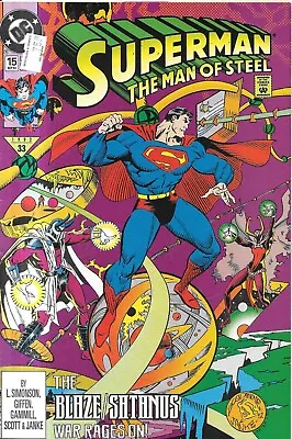 Buy DC Comic Superman Man Of Steel No 15 Sept 1992 • 0.99£