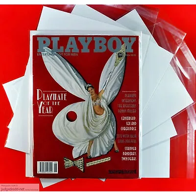 Buy Magazine Bags ONLY Up To A4 Size0 Fits Current Play Boy And Penthouse Mags X 10 • 9.99£