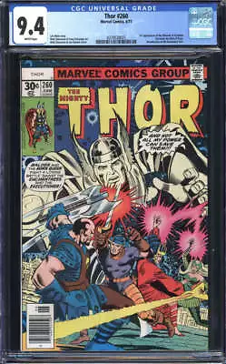 Buy Thor #260 Cgc 9.4 White Pages // 1st Appearance Of Phoenix Of Freedom 1977 • 71.13£