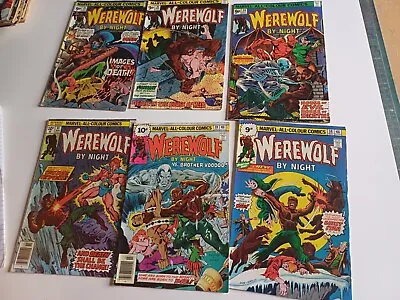 Buy Werewolf By Night - Bronze Age Marvel Comics - Bundle 4 Conditions : All Fine • 55£