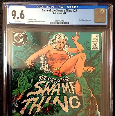 Buy Saga Of The Swamp Thing #25 👽 CGC 9.6 WH 👽 1st Cameo John Constantine 1984 • 142.60£