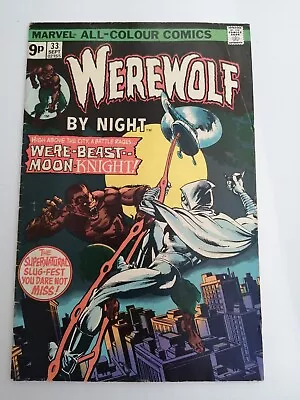 Buy Werewolf By Night #33 - Marvel - 2nd Appearance Of Moon Knight 1975 • 200£