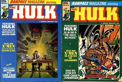 Buy Marvel Comics Rampage Magazine #26 27 The HULK 1980 Monthly UK Magazine Size • 3.99£