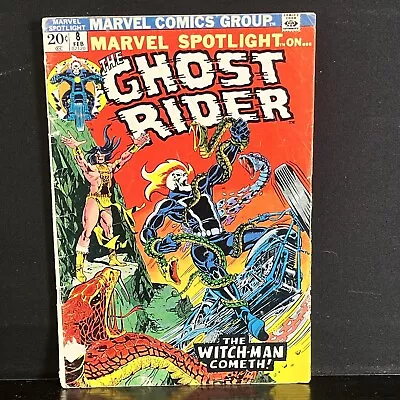 Buy Marvel Spotlight #8  VGC Ghost Rider Appearance 1st Snake-Dance! Marvel 1973 • 24.13£