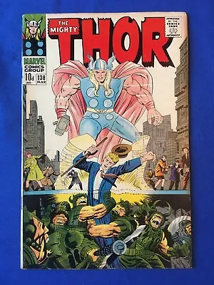 Buy The Mighty Thor #138 FN+ (6.5) MARVEL ( Vol 1 1967) Kirby (2) • 32£