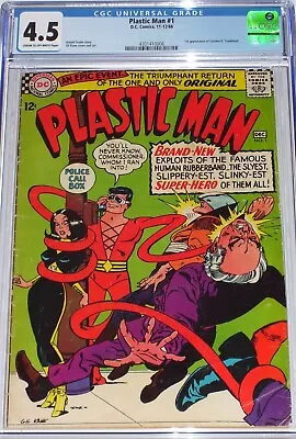 Buy Plastic Man #1 CGC 4.5 Dec 1966 1st Appearance Of Gordon K Trueblood • 103.87£