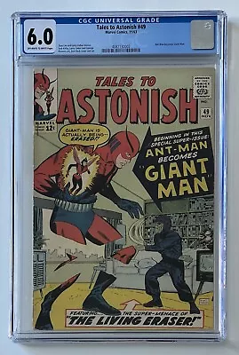 Buy Tales To Astonish #49 (1963) CGC 6.0 OWW - Ant-Man Becomes Giant-Man • 339.80£