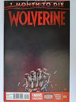 Buy Wolverine #12 1 Month To Die Steve McNiven Regular Cover Marvel Comics 2014 NM- • 1.50£