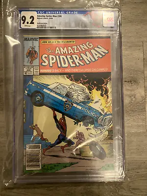 Buy AMAZING SPIDER-MAN #306 McFarlane Superman Action Homage Marvel 1988 CGC 9.2 • 94.20£