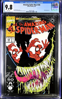 Buy Amazing Spider-Man 346  CGC 9.8 NM/M White Pages • 174.75£