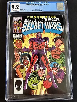 Buy Secret Wars #2 CGC 9.2  Marvel Super Heroes Comics 1984 White Pages Zeck Shooter • 47.43£
