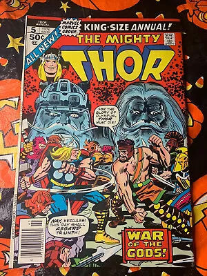 Buy Thor Annual #5 Marvel 1976 1st App. Of Toothgnasher Toothgrinder Fine+ • 17.39£