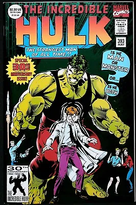 Buy Incredible Hulk #393 Vol 2 (1992) - 30th Anniversary Foil Cover - High Grade • 4.75£