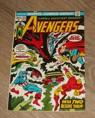 Buy Avengers #111, FN+ 6.5, Black Widow Joins; X-Men, Magneto, Daredevil, Thor • 19.99£