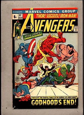 Buy Avengers #97_march 1972_very Good+_rick Jones_ Godhood's End _bronze Age Uk! • 0.99£