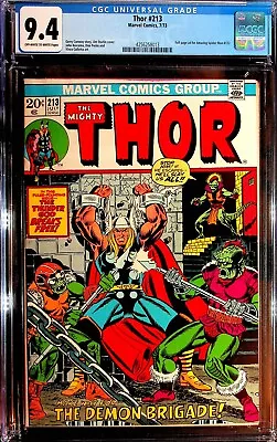 Buy Thor #213 (1973) - CGC 9.4 - Starlin Cover • 100.53£