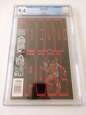 Buy Deadpool The Circle Chase #1 CGC 9.4 White Pages 8/1993 Ultra RARE Newsstand • 71.95£
