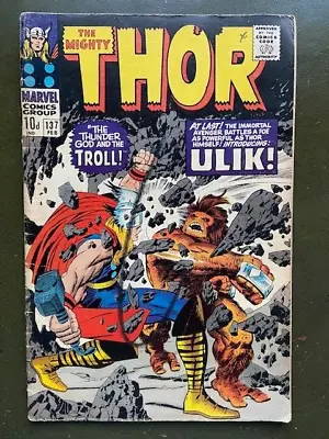 Buy The Mighty Thor #137, 1st Appearance Ulik, 1967. • 20£