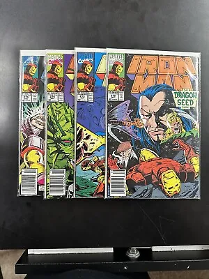 Buy Iron Man Comic (4 Book Lot) The Dragon Seed Saga 272, 273, 274, 275 • 6.39£
