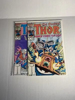 Buy Marvel Comics The Mighty Thor 2 Book Lot #371 And #372 • 14.20£