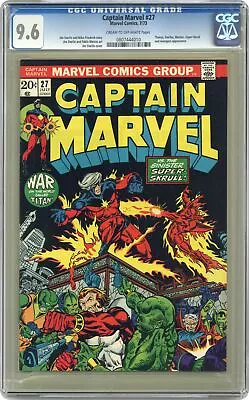 Buy Captain Marvel #27 CGC 9.6 1973 0807444010 • 560.43£