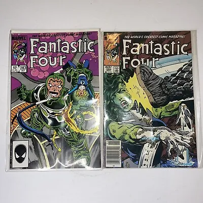 Buy Fantastic Four Comic Books Lot Of 2 #283 & 284 C97 • 9.40£