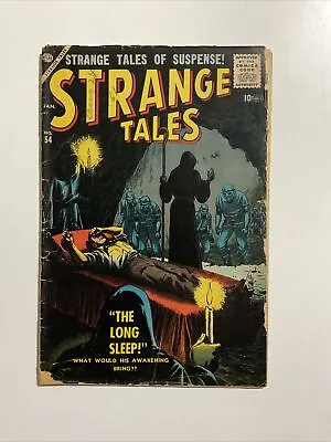 Buy STRANGE TALES  #54 Strange Tales Of Suspense ATLAS JAN. (The Long Sleep) • 126.64£