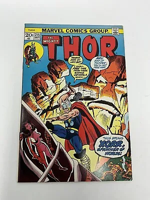 Buy The Mighty Thor - Number 215 - September 1973 -Marvel Comics - VF/NM!! • 7.12£