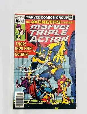 Buy Marvel Triple Action 43 Marvel Comics 1978 Thor Iron Man Goliath Bronze Era Key • 13.04£