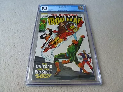 Buy Iron Man 15 (1969) CGC 9.2 George Tuska Cover & Art (Unicorn/Red Ghost App) NM- • 185£