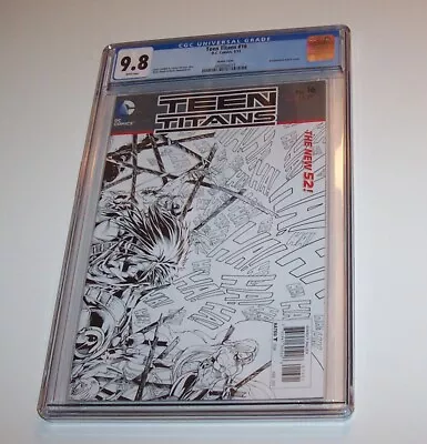 Buy Teen Titans (New 52) #16 - DC 2013 Modern Age Sketch Variant - CGC NM/MT 9.8 • 67.20£