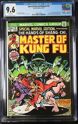 Buy 1973 Special Marvel Edition 15 CGC 9.6. 1st Appearance Of Shang-Chi. • 1,198.40£