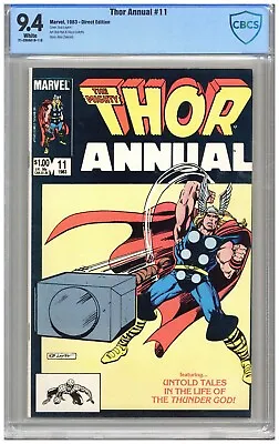 Buy Thor  Annual  # 11   CBCS   9.4   NM   White Pages  1983  Direct Edition  See Ph • 79.06£