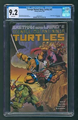 Buy Teenage Mutant Ninja Turtles #47 CGC 9.2 TMNT Mirage 1st Space Usagi • 96.51£