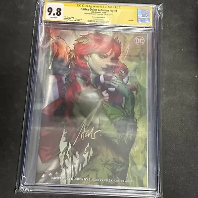 Buy Harley Quinn & Poison Ivy #1  CGC 9.8 SS ARTGERM Foil Connecting Covers Right • 239£