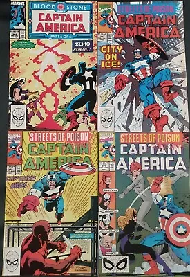 Buy Captain America #362 #372 #375 #376 Marvel 1989/90 Comic Books • 7.94£