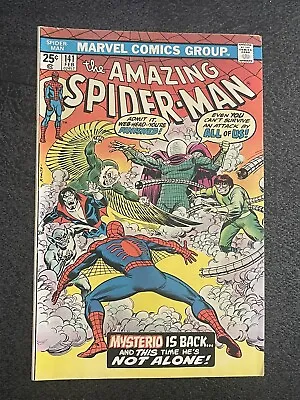 Buy The Amazing Spider-Man #141 1974 Marvel  1st Appearance Of The 2nd Mysterio Key • 76.40£