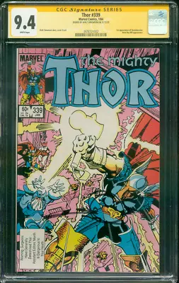 Buy Thor 339 CGC SS 9.4 Walter Simonson 1st Stormbreaker 1/1984 • 281.49£