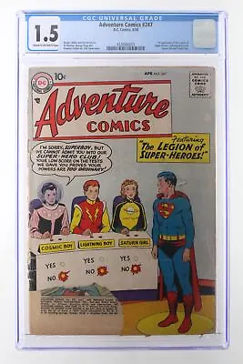 Buy Adventure Comics #247 - D.C. Comics 1958 CGC 1.5 1st App Legion Of Super-Heroes • 718.77£