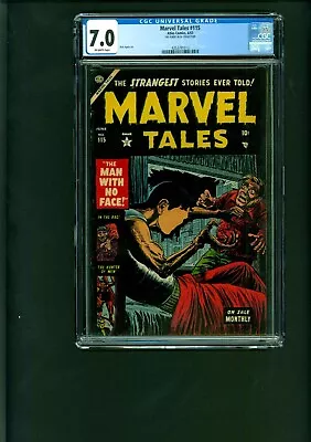 Buy MARVEL TALES #115 CGC 7.0 FN/VF  THE MAN WITH NO FACE   Dick Ayers Cover PCH • 479.67£