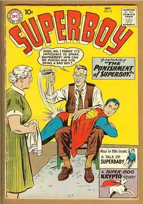 Buy Superboy #75 Good  (1959 DC) Spanking Cover • 15.79£