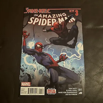 Buy Marvel Comics The Amazing Spiderman #11 (2015) Spider-verse Part 3 Dan SLOTT • 9£