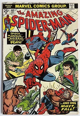 Buy Amazing Spider-Man #140 (1975) Grizzly Origin + 1st Gloria Grant Appearance • 29.95£
