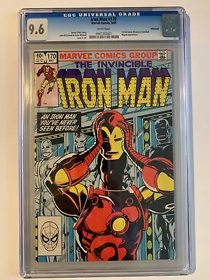 Buy Iron Man # 170 1st Full James Rhodes As Iron Man CGC 9.6 Marvel Comics 1983 • 118.95£