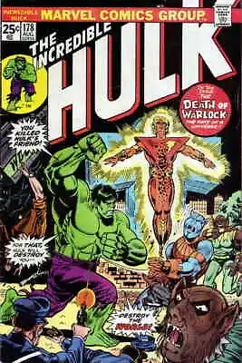 Buy Incredible Hulk, The #178 VG; Marvel | Low Grade - Adam Warlock Gerry Conway - W • 11.86£